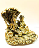 Vishnu seated with Lakshmi statue high quality 11 x 11 x 7 cm