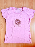 Women's Pink Om Namah Sivaya Cotton Yoga T-shirt