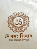Women's WHITE Om Namah Sivaya Cotton Yoga T-shirt