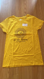 Women's YELLOW Om Namah Sivaya Cotton Yoga T-shirt