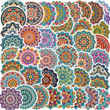 Mandala Yoga Om Lotus Geometric waterproof stickers 150+ designs!