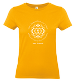 Organic Women's Yellow Heart Chakra Cotton Yoga T-shirt