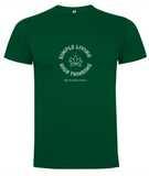 Unisex Standard Cotton Green Yoga T-shirt - Simple Living High Thinking