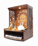 Wooden meditation alter mini home temple pooja mandir