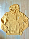 Unisex Yoga Yellow Hoodie Sweatshirt with white OM