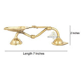 Large Brass Arati Diya Lamp 18cm
