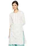 Woman's Gold Pattern Kurta - Two colours (KM31)