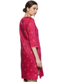 Woman's Gold Pattern Kurta - Two colours (KM31)