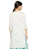 Woman's Gold Pattern Kurta - Two colours (KM31)