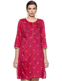 Woman's Gold Pattern Kurta - Two colours (KM31)