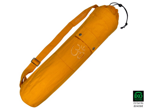 Yoga mat bag with OM (Saffron)