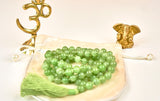 Natural Green Jade Mala (8mm beads)