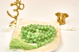 Natural Green Jade Mala (8mm beads)