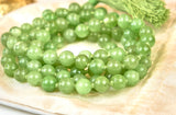 Natural Green Jade Mala (8mm beads)