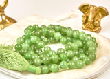 Natural Green Jade Mala (8mm beads)