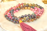 Multicolor Turmaline Mala (6mm beads)