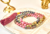 Multicolor Turmaline Mala (6mm beads)