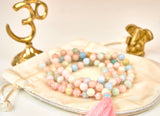 Multicolor Aquamarine Mala (8mm beads)