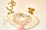 Multicolor Aquamarine Mala (8mm beads)