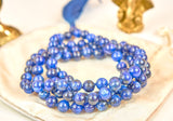 Kyanite crystal mala (8mm beads)