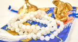 White Rainbow Moonstone Mala (6mm beads)