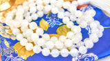 White Rainbow Moonstone Mala (6mm beads)