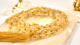 Gold Rutilated Quartz Mala (8mm beads)