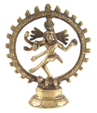 Siva Nataraj dancing brass statue SMALL - 11cm