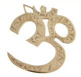 Om Wall Symbol Brass Medium 17cm