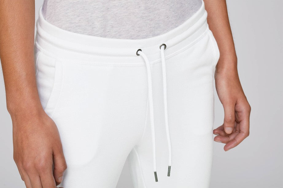 Pantalon Yoga Femme Blanc Coton Bio avec Ashram Tree – Sivananda Yoga  Boutique