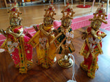 Statue of Standing Krishna with clothes 13.5cm