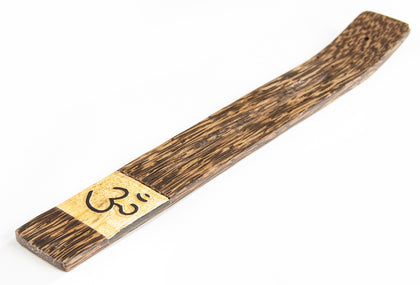 Wooden incense holder OM