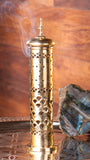 Metal tower incense holder