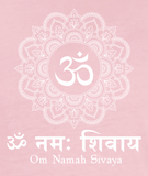 Organic Cotton Pink Children's Yoga T-shirt (Om Namah Sivaya)