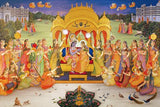 Radha and Govinda Sitting Poster (23L)