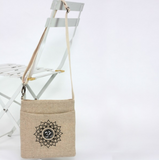 JUTE bag with  "OM" embroidery