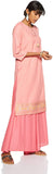 Woman's Peach pink with Gold Pattern Kurta (KF41)