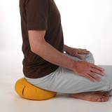 Round Meditation cushion with handle loop 7 cm height *6 colours*
