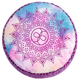 Meditation Cushion Chakra Style Purple - Height 15 cm