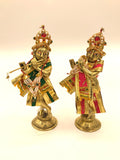 Statue of Standing Krishna with clothes 13.5cm