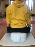 100% Pure merino wool cover round meditation cushion - 15 cm height