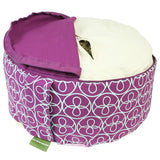 Meditation Cushion Chakra Style Purple - Height 15 cm