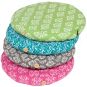 Printed Round Folding Meditation cushion  *2 colours*
