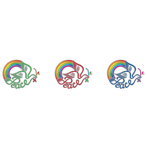 Sunseal Mandala Sticker - Sunstrip Peace (28 cm × 7 cm) pack of 2 strips