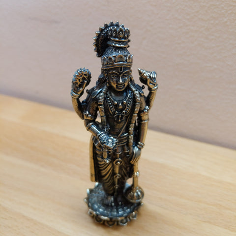 Vishnu brass statue, high quality 10cm
