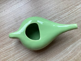 Mandala Neti pot / Lota glazed ceramic 250ml - 2 colours, green and yellow