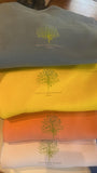 Unisex Yoga PINK Hoodie Sweatshirt with Ashram tree logo (Copy)