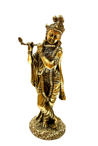 Krishna pure brass statue high quality 15cm