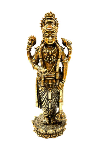 Vishnu brass statue, high quality 10cm