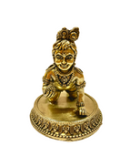 Baby Krishna Laddu Gopal pure brass statue, high quality 7.5cm